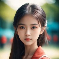 13岁中学女生头像真人图片 真实漂亮