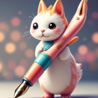 钢笔头像图片大全 可爱萌系钢笔图片